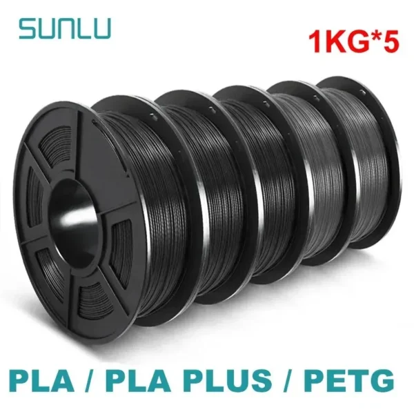 Color: Red, Ships From: CHINA - Top 5KG 3D PLA/PETG/PLA PLUS/Clear Filament 1.75mm 5Roll 1KG 3D Printer Neatly Wound 3D Filament for 3D Printer& 3D Pen - Image 5