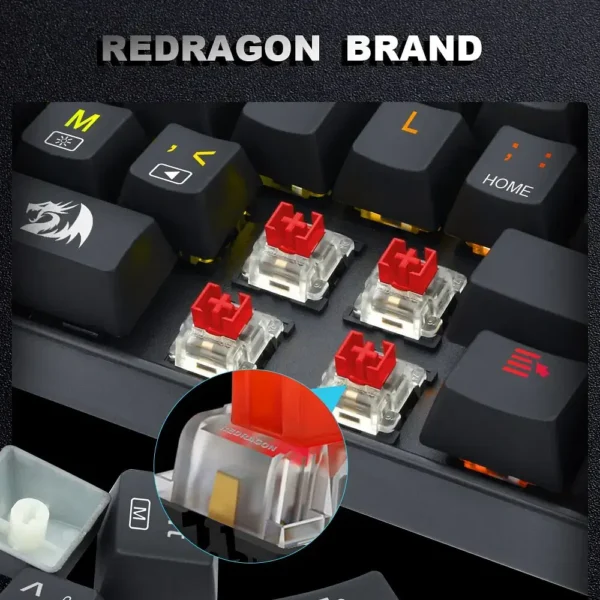 Color: Navy Blue, Axis Body: blue switch - REDRAGON SMD RGB MX switch 3Pin Clicky Linear Tactile silent red blue Black Brown Purple Switche For Backlit Mechanical keyboard - Image 5