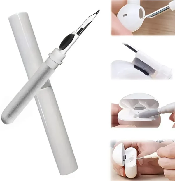 Color: WHITE - Bluetooth Earphone Cleaner Kit For Airpods Pro 1 2 3 Earbuds Case Cleaning Pen Brush Tool For Xiaomi Huawei Lenovo Headset - Image 2