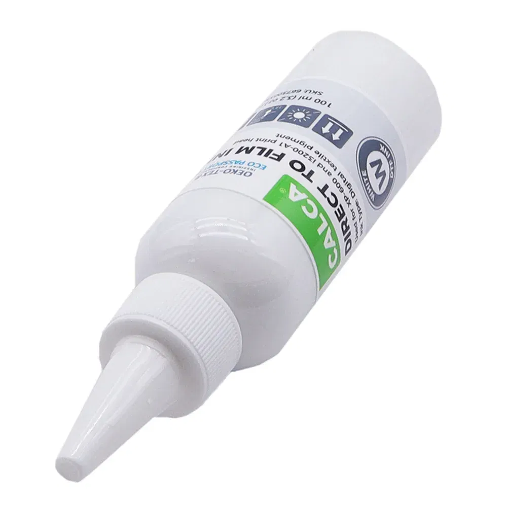 Ships From: United States - CALCA DTF Inks One set (4 x 100ml CYMK + 1 x 500ml W) Direct to Transfer Film Ink for L1800 Printheads DTF Printer US Stock - Image 3