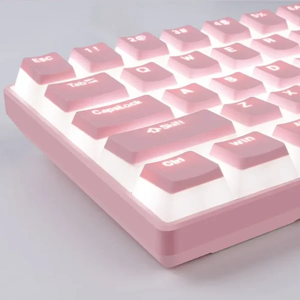 Color: Beige - 129Keys Keyboard Keycap OEM Profile PBT Material Key Cap for Mx Hot Swap Mechanical Keyboard Switch Transparent Pudding Keycaps - Image 6