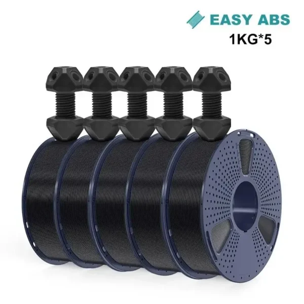 Color: glowing red, Ships From: CHINA - Top 3D Filament PETG/EASY ABS/TPU/ASA Filamnet 1.75mm 5Roll 1KG(TPU 0.5KG/Roll) 3D Printer Filament for 3D Printer - Image 2