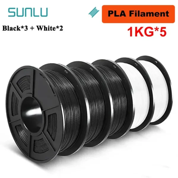 Color: Red, Ships From: CHINA - Top 5KG 3D PLA/PETG/PLA PLUS/Clear Filament 1.75mm 5Roll 1KG 3D Printer Neatly Wound 3D Filament for 3D Printer& 3D Pen - Image 7