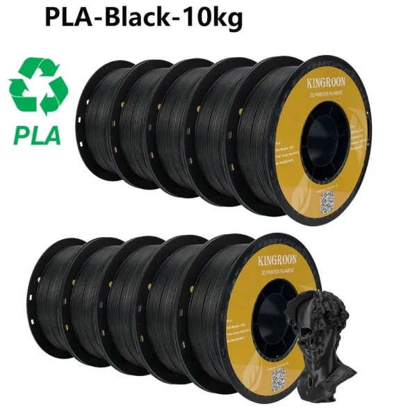 Color: Natural, Ships From: CHINA - Top 3D Printer 10KG PLA PETG ABS Filament 3D Printing Plastic Material 1.75mm 100% No Bubble Spool - Image 3