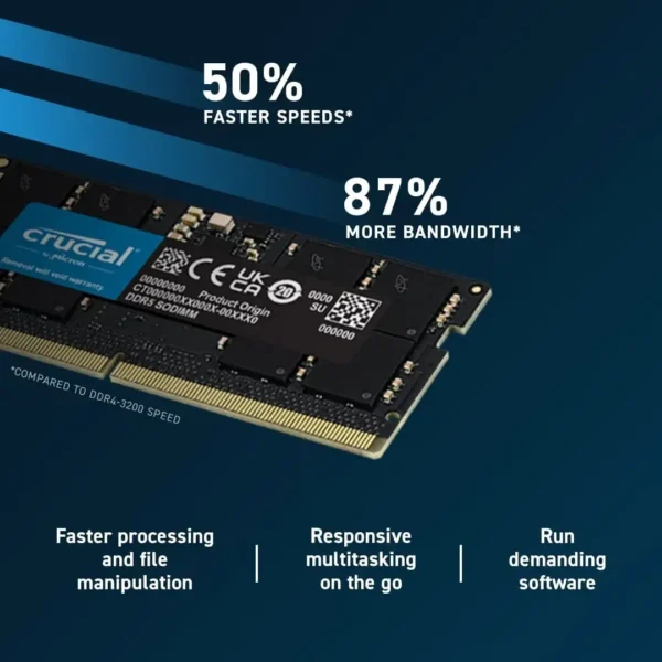 Color: Blue, Ships From: CHINA - New RAM 16GB 24GB 32GB 48GB DDR5 5600MHz PC5-44800 Laptop Memory, non-ECC SODIMM - Image 5