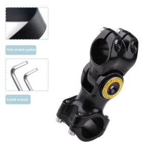 Motorcycle Camera Bracket Lightweight Bike Handlebar Follow-up Fixed Stand Compatible For Insta360 One X2/x3 black pipe clamp